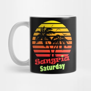 Sangria Saturday 80s Sunset Mug